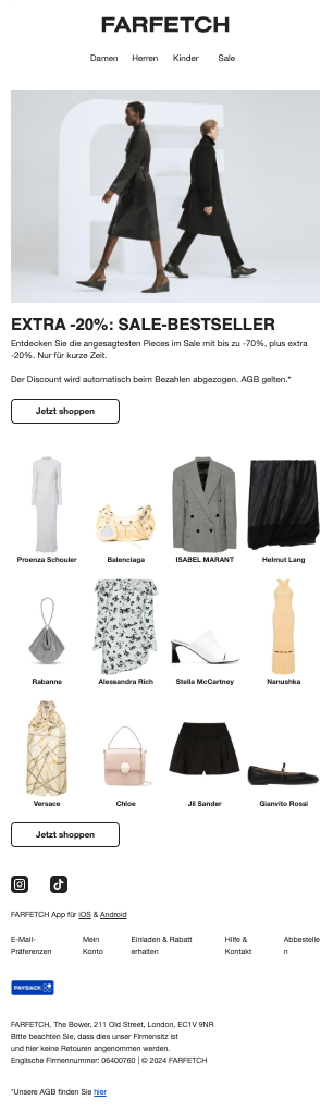 Screenshot of Example 3 Black Friday Sale page with product filters
