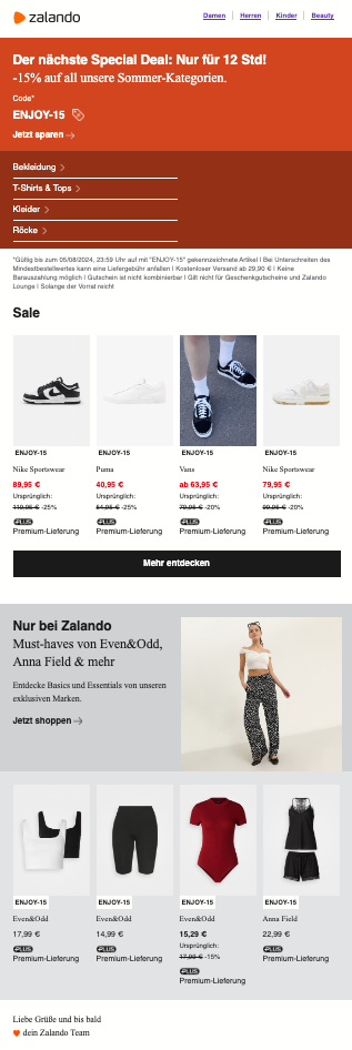 Screenshot of Example 3 Black Friday Sale page with product filters