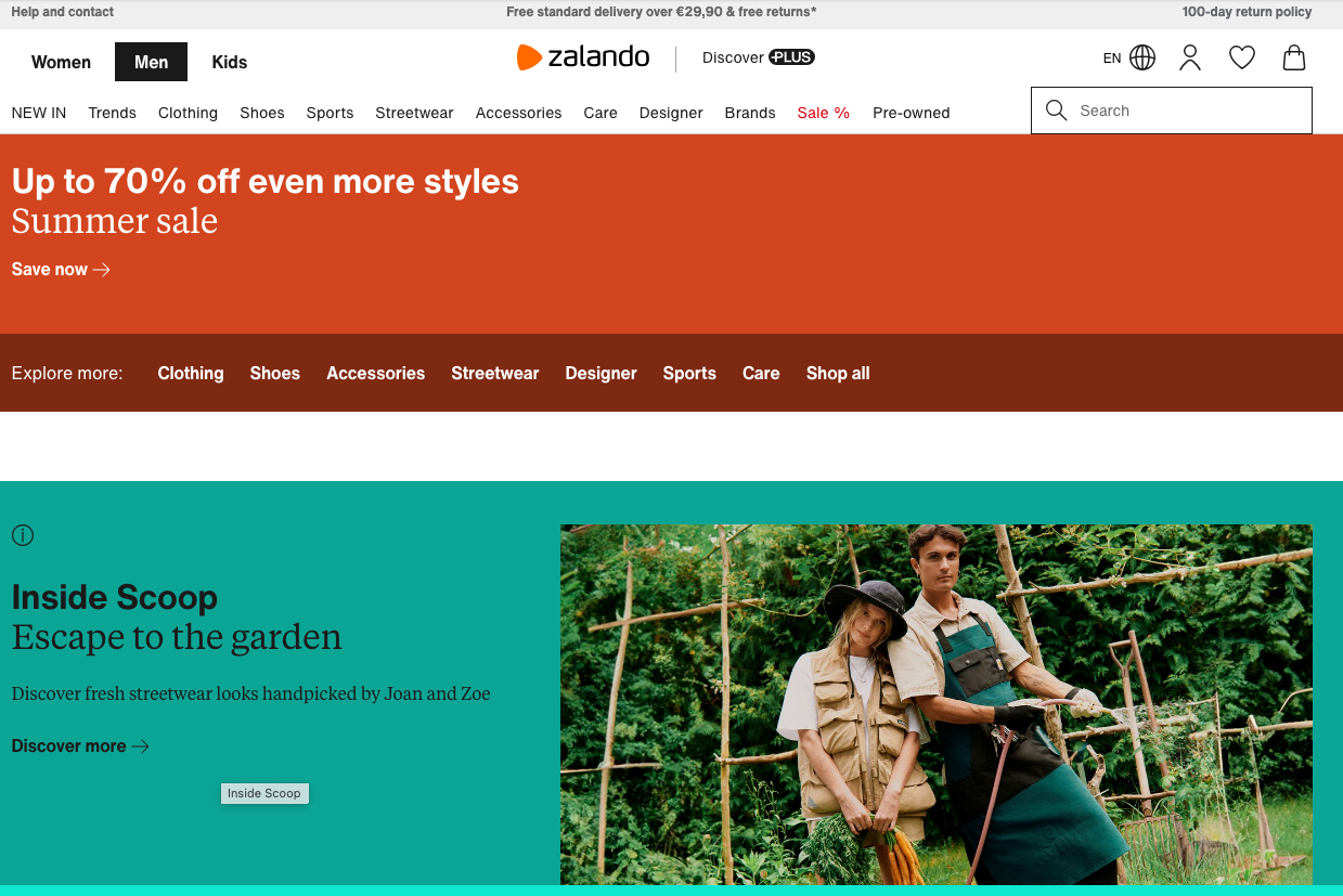 Screenshot of Example 3 Black Friday Sale page with products